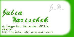 julia marischek business card